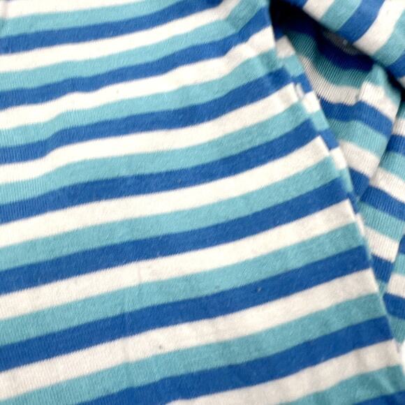 Free Birdees Blue Stripe Zip Footie Pajamas - Picture 4 of 8